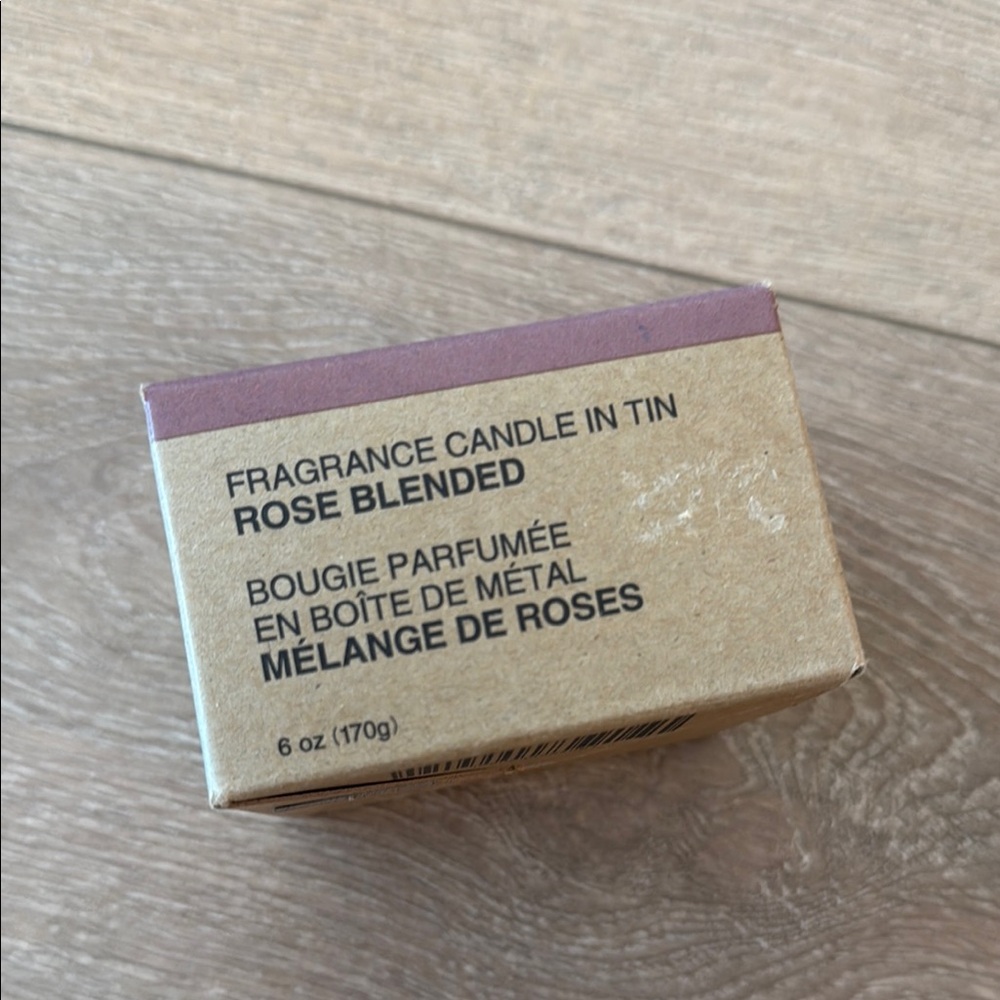 MUJI Rose Blended Fragrance Candle in Tin